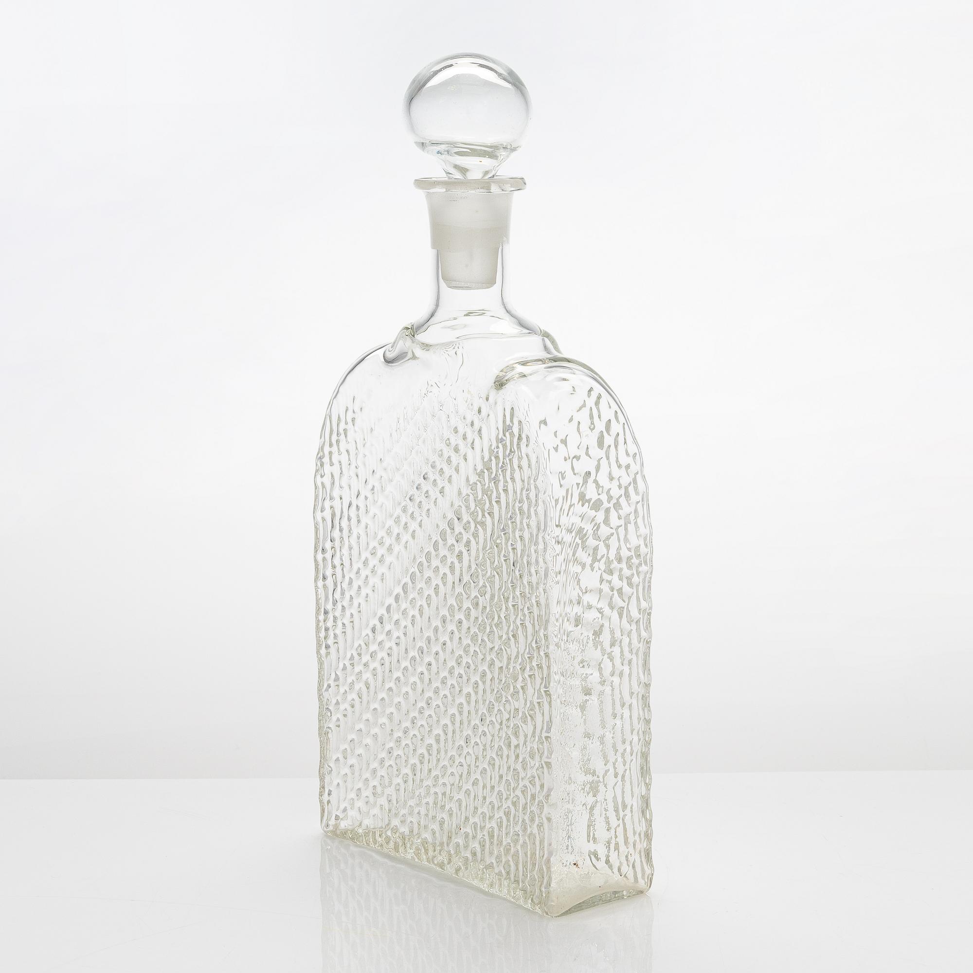 Nanny Still, a 5-piece 'Flindari' glassware set, Riihimäen lasi 1964-1968.