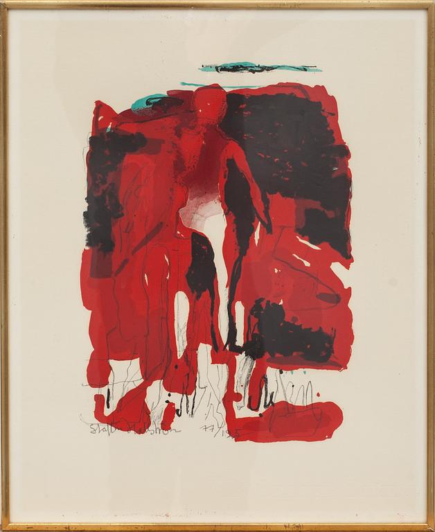 STAFFAN HALLSTRÖM, färglitografi, signerad och daterad 77/125.