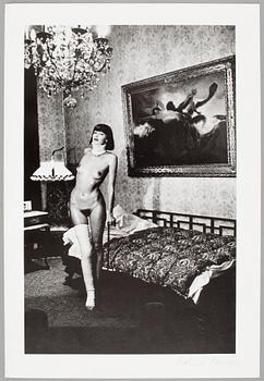 HELMUT NEWTON, offsetlitografi, special collection, Jenny Kapitän, Berlin 1977. Handsign.