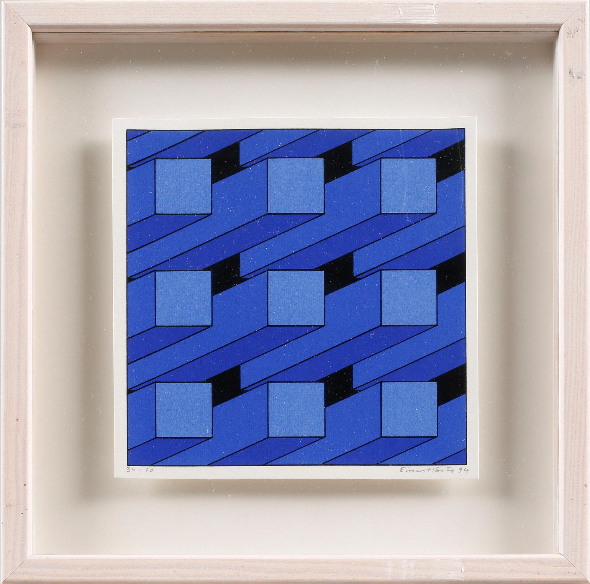 EINAR HÖSTE, färgserigrafi, signerad, numrerad 34/60 samt daterad -94.