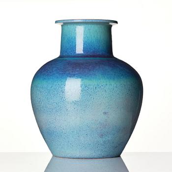 Sven Wejsfelt, a stoneware floor vase, Gustavsberg Studio 1983.