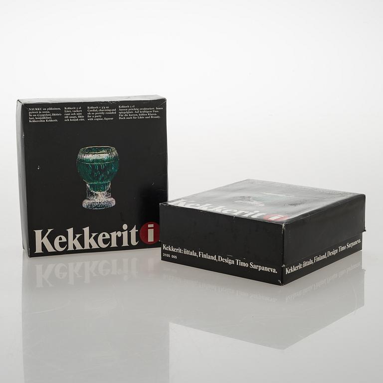 TIMO SARPANEVA, set of 12 'Naukku' drinking glasses from Kekkerit (Party) series for Iittala.