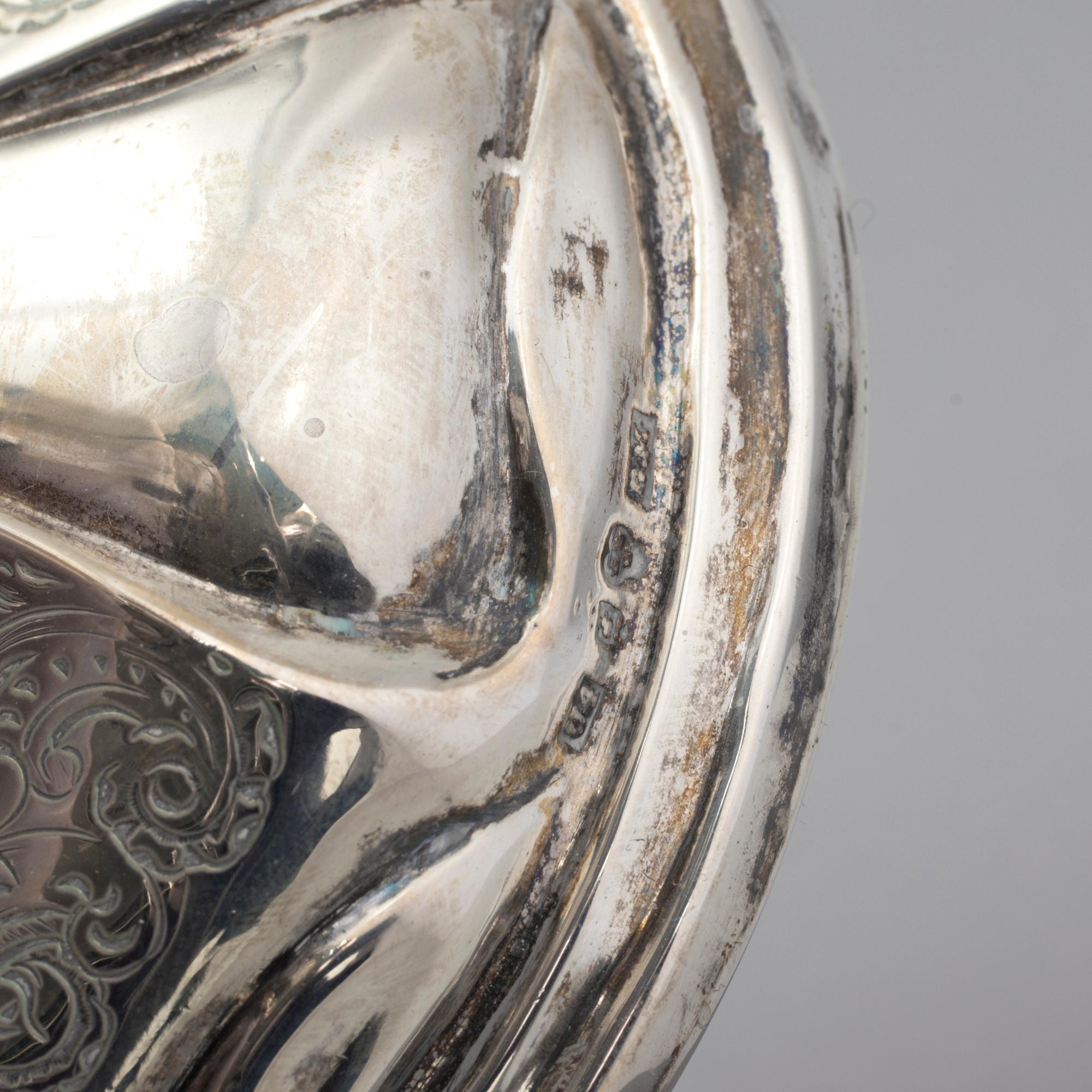 LJUSSTAKAR, ett par, silver, Gustaf Möllenborg, Stockholm, 1850.