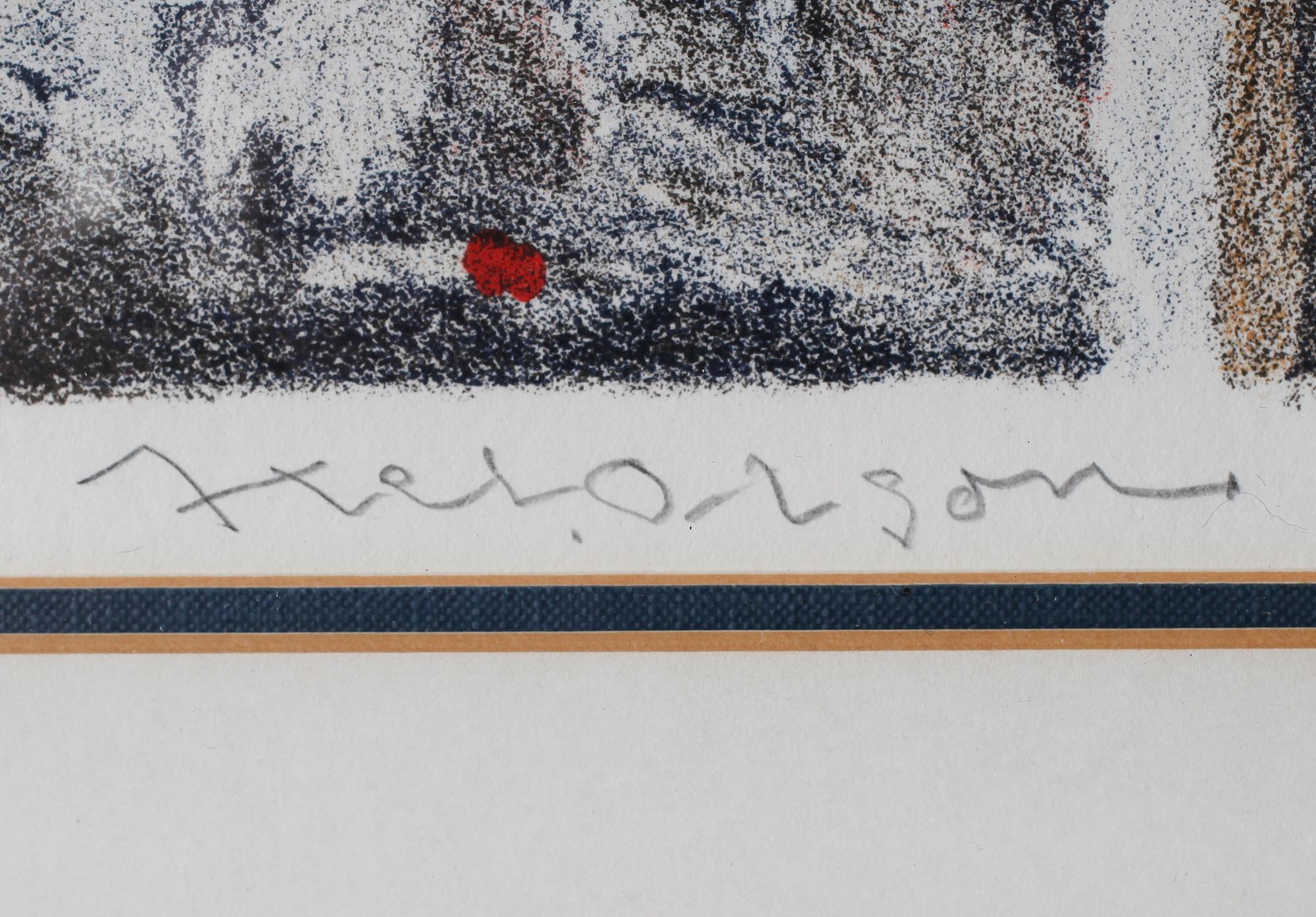 AXEL OLSON, färglitografi, signerad och numrerad 99/260.