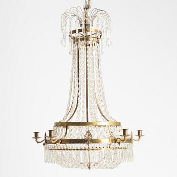 Chandelier, Gustavian style, 19th century.