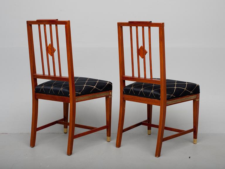 A PAIR OF RUSSIAN CHAIRS.