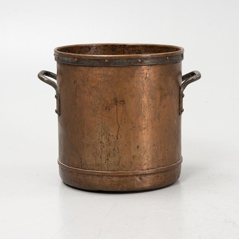 A copper vessel, 19th Century.