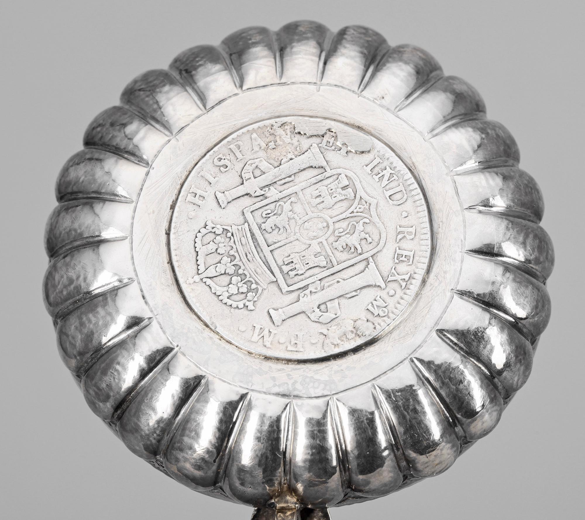 SUPSKÅL, silver, Spanien. Vikt 72,9g.