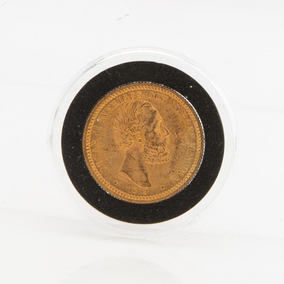 Guldmynt Sverige, Oscar II 20 kr, 1878 på 1877.