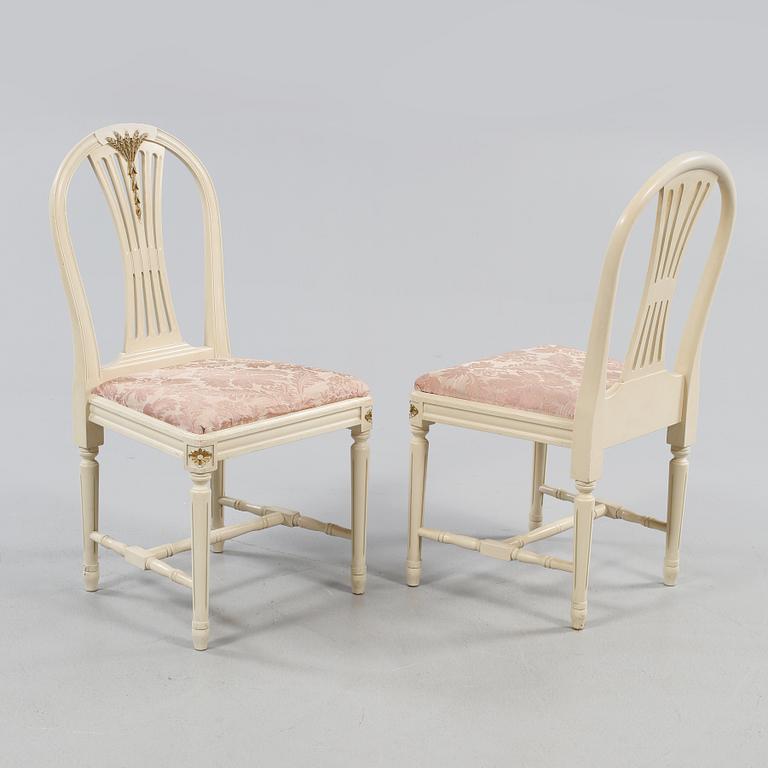 STOLAR, 4 st, gustaviansk stil, 1900-talets andra hälft.
