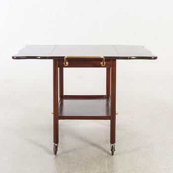 A mid 20th century tea trolly for Georg Kofoeds furniture, Denmark.
