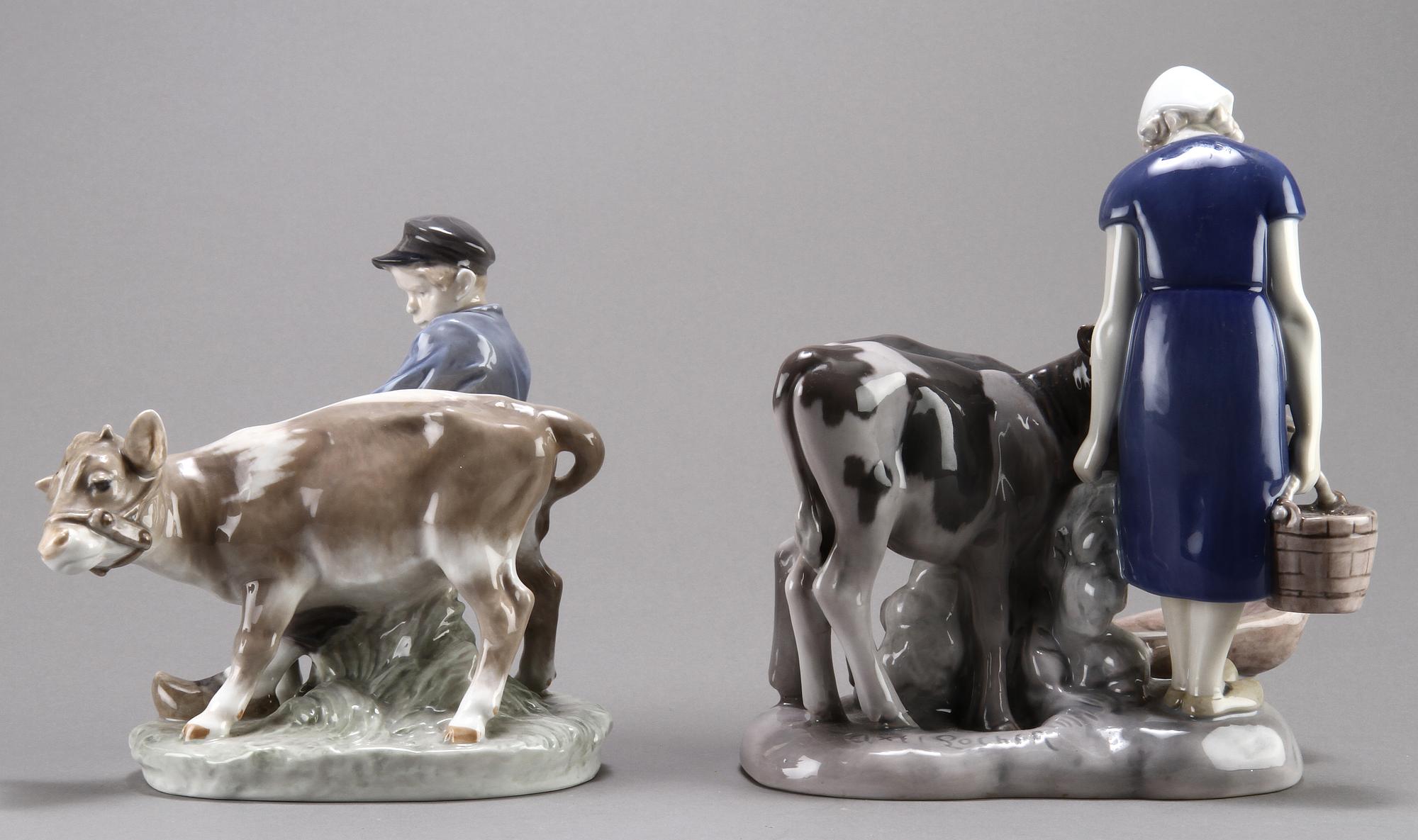 FIGURINER, 2 st, Kunglig Dansk samt Bing & Gröndahl.