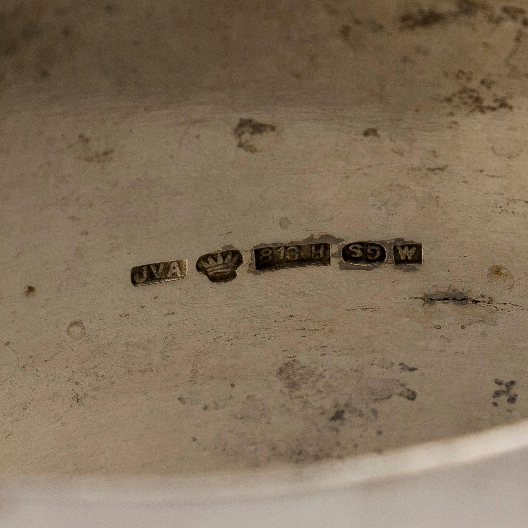 Bordssilver, 7 delar, bl.a. Nichols & Plinke, J.V. Aarne, Petter Törnqvist, 1781-1912.