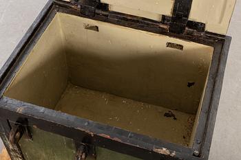 A §9th century metal chest.