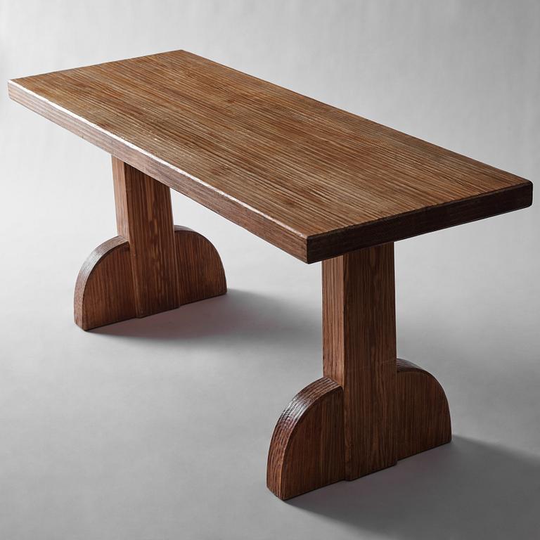 Axel Einar Hjorth, a 'Sandhamn' stained pine table, Nordiska Kompaniet, Sweden 1932.