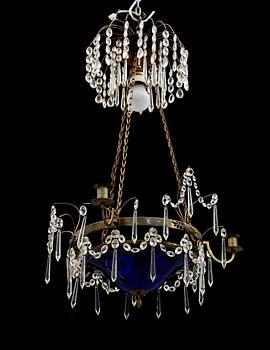 LJUSKRONA, gustaviansk stil, 1900-talets första hälft. Höjd ca 74 cm.