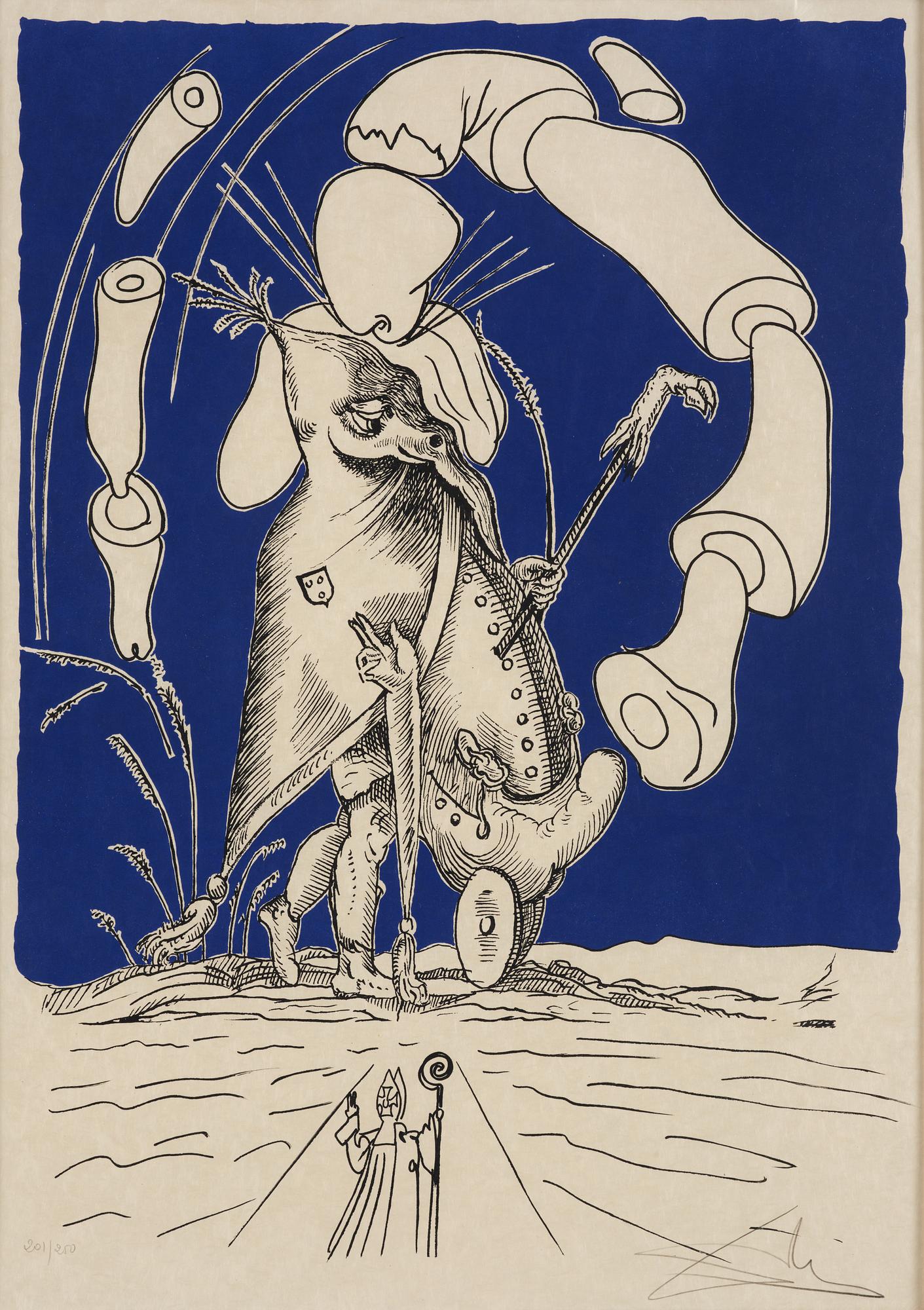 Salvador Dalí, ur serien "Les Songes Drolatiques de Pantagruel".