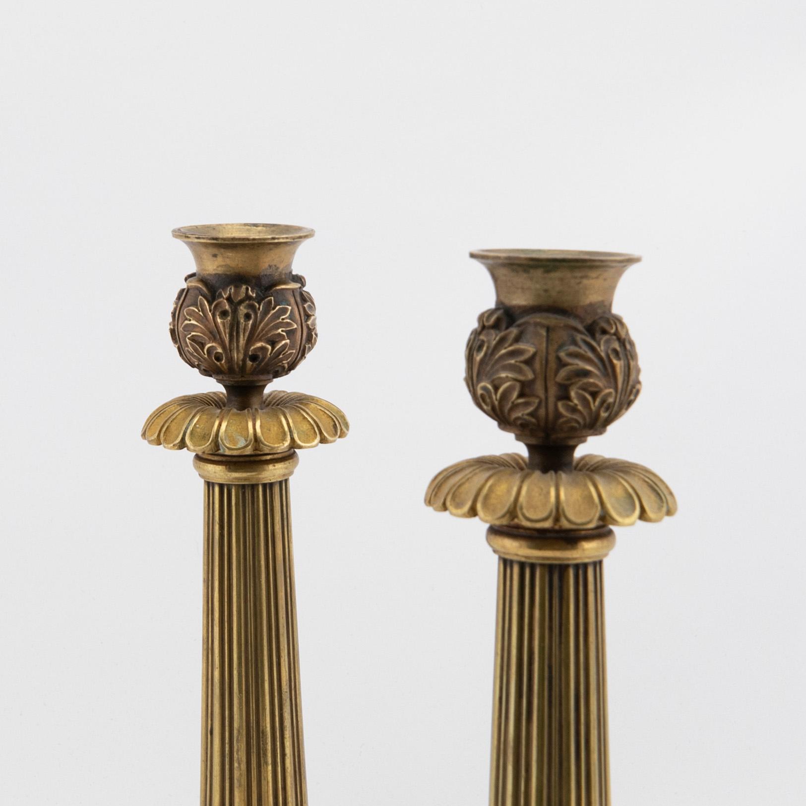 Candelabra a pair, France first part of the 19th century, Empire.