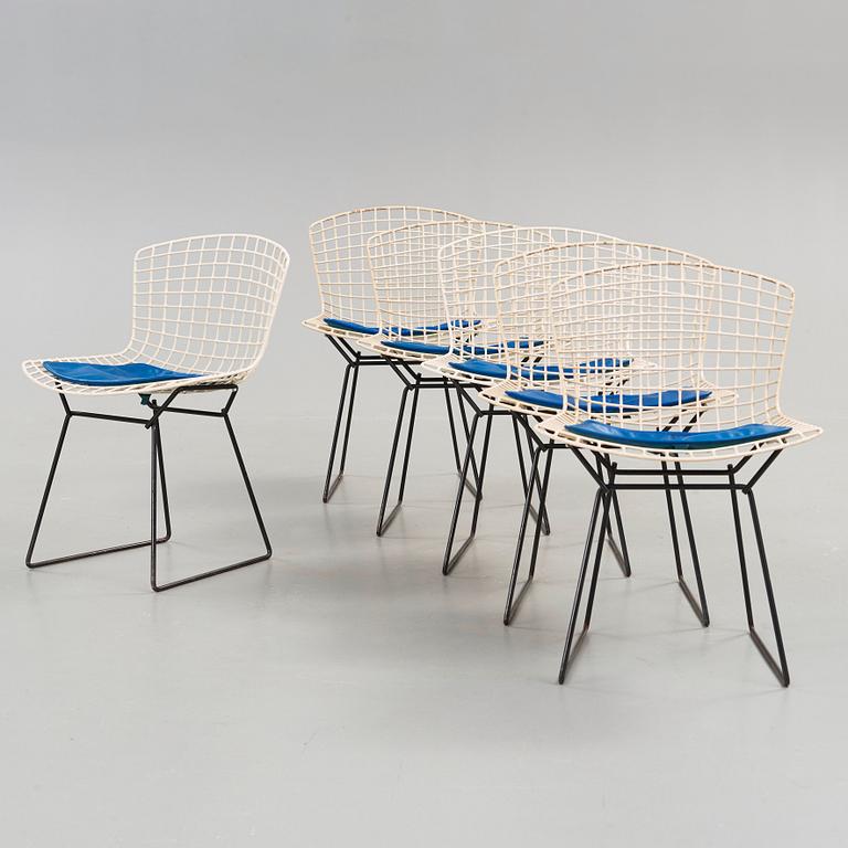 Harry Bertoia, stolar, 6 st, "Sidechair", Harry Bertoia, Knoll, 1950-60-tal.