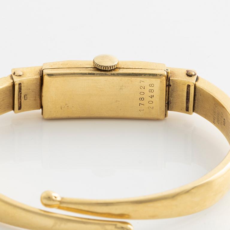 Baume & Mercier, 18K gold, wristwatch, 11 mm.