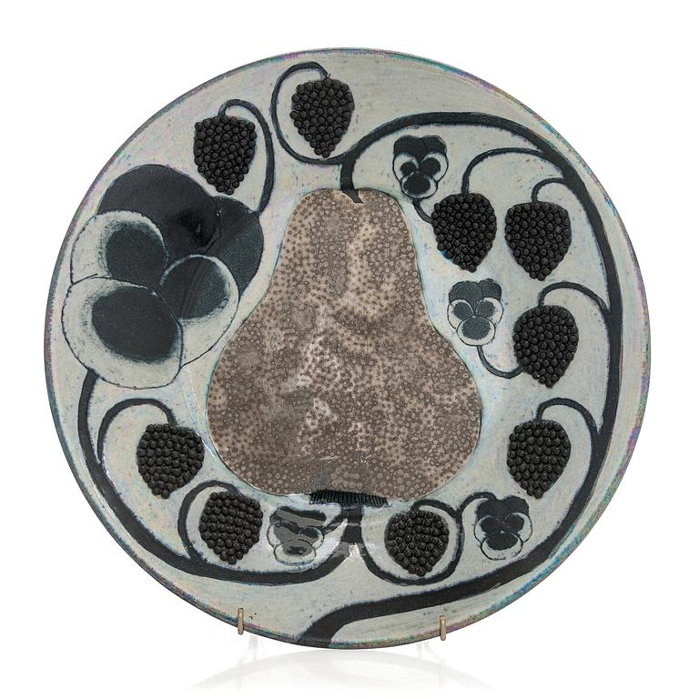 Birger Kaipiainen, dekorationsfat, keramik, signerad Kaipiainen Arabia.