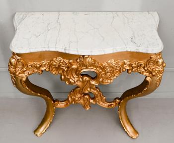 SPEGEL MED KONSOLBORD, 1800-talets andra hälft.