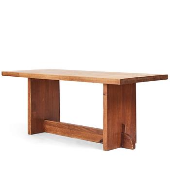 287. Axel Einar Hjorth, a stained pine "Lovö" table, Nordiska Kompaniet, Sweden 1930s.