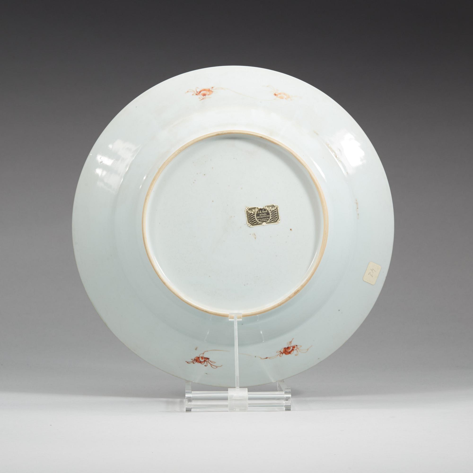 FAT, kompaniporslin. Qingdynastin, Qianlong (1736-95).