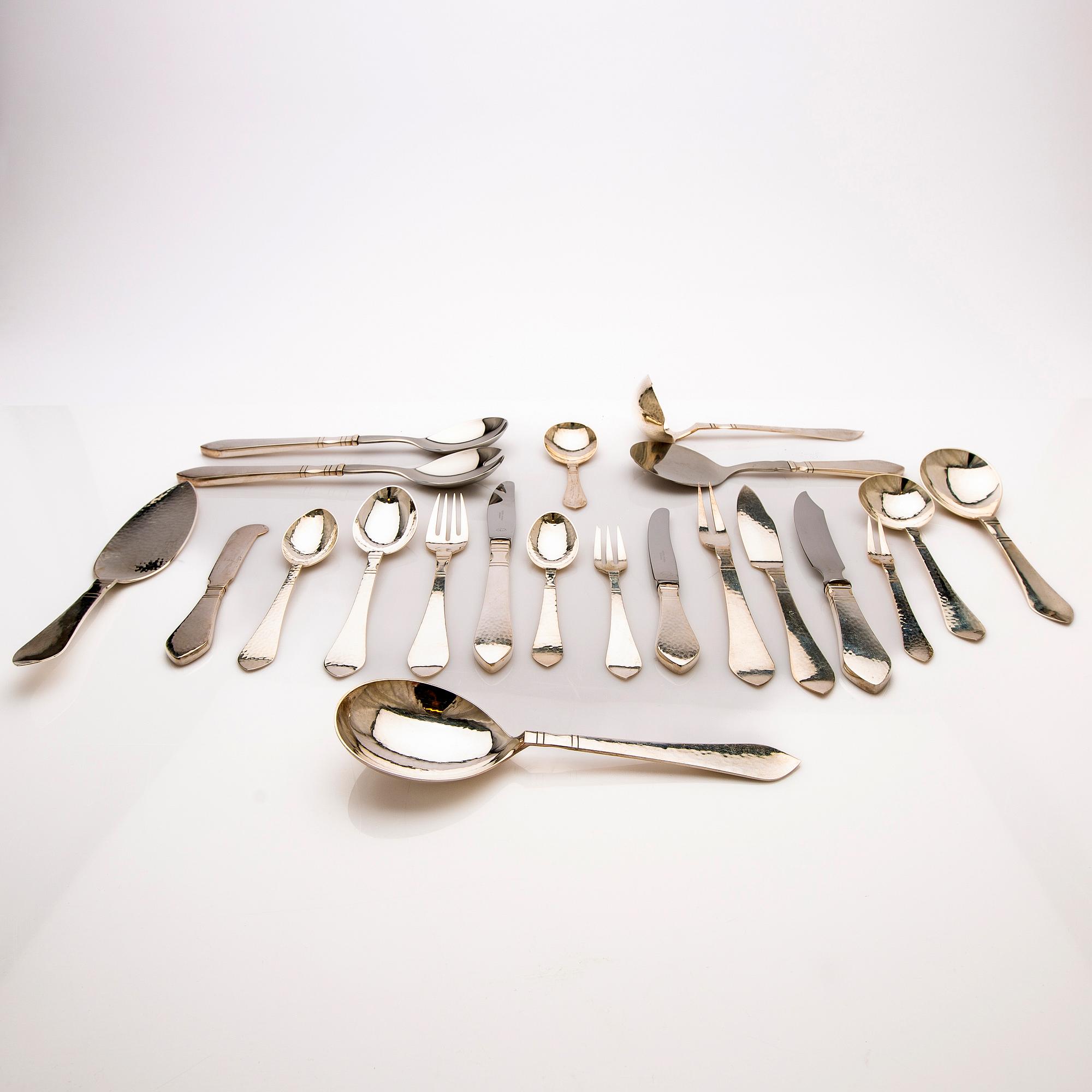 Georg Jensen, Cutlery service, silver, 107 pieces, "Antique/Continental", Denmark.