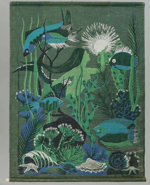 VÄGGTEXTIL, Lini of Sweden, 1970-tal.