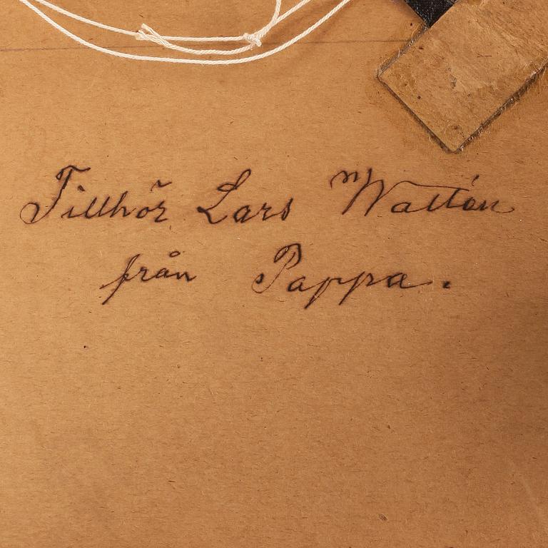 GUSTAF THEODOR WALLÉN, blyertsteckning, signerad.