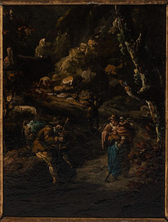 Thomas Barker of Bath, Skogsinteriör med figurer.