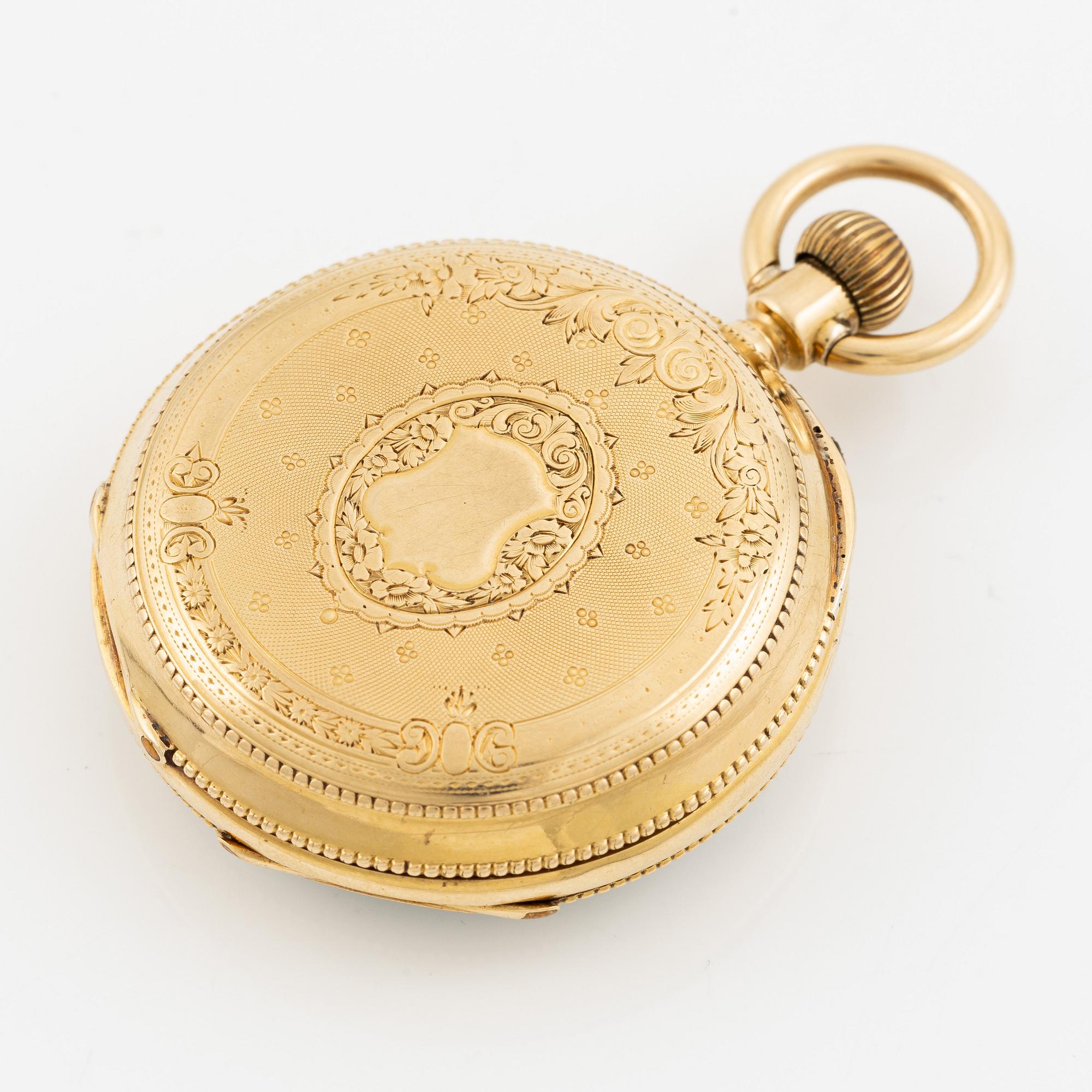 Pocket watch, 39 mm.