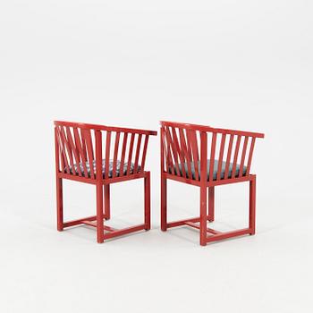 Åke Axelsson, karmstolar 3 st "Vaxholmaren", Gärsnäs sent 1900-tal.