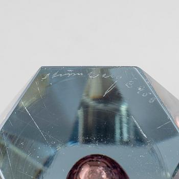 ASTA STRÖMBERG, five 'Diamant' glass vases from Strömbergshyttan, 1960's.