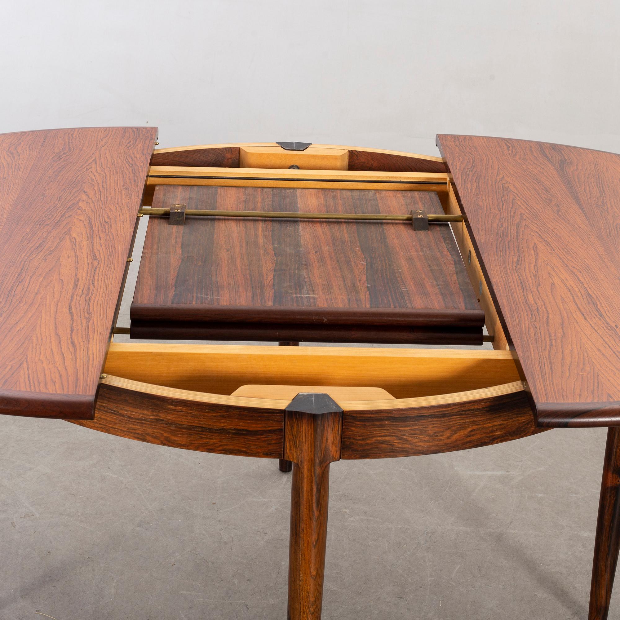 Niels Otto Møller dining table and 6 chairs model 78 Slagelse Möbelvaerk A/S Danmark 1960-tal.