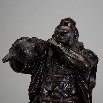 SKULPTUR, brons, Japan, Meiji, omkring 1900.