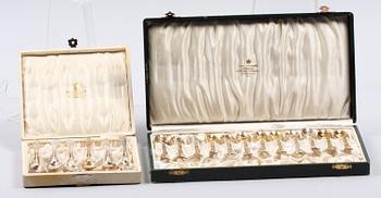 KAFFESKEDAR, 18 st. Silver. Bla Nordiska Kompaniet 1939.