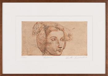 Kuutti Lavonen, soft-ground, aquatint, signed and dated 2002, numbered 57/60.