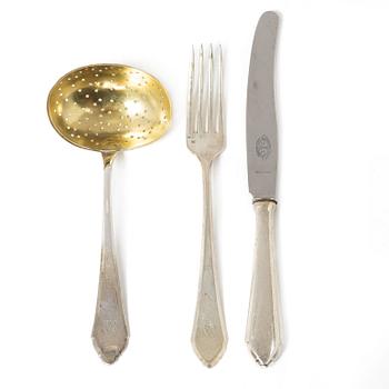An 18 piece silver cutlery service, including Stehn M B, Halmstad 1926.