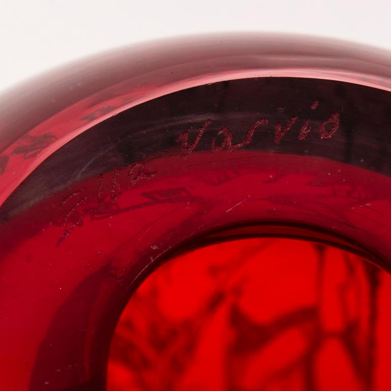 SINI MAJURI, glasskulptur signerad Sini Majuri, Ella Varvio.