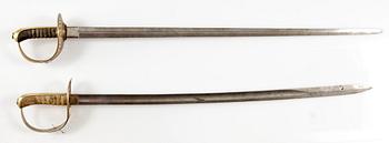 SABLAR, 2st, kavalleriet, manskap, m/1893 resp m/1867-1893.