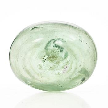 Flaska, glas, allmoge, 17-1800-tal.