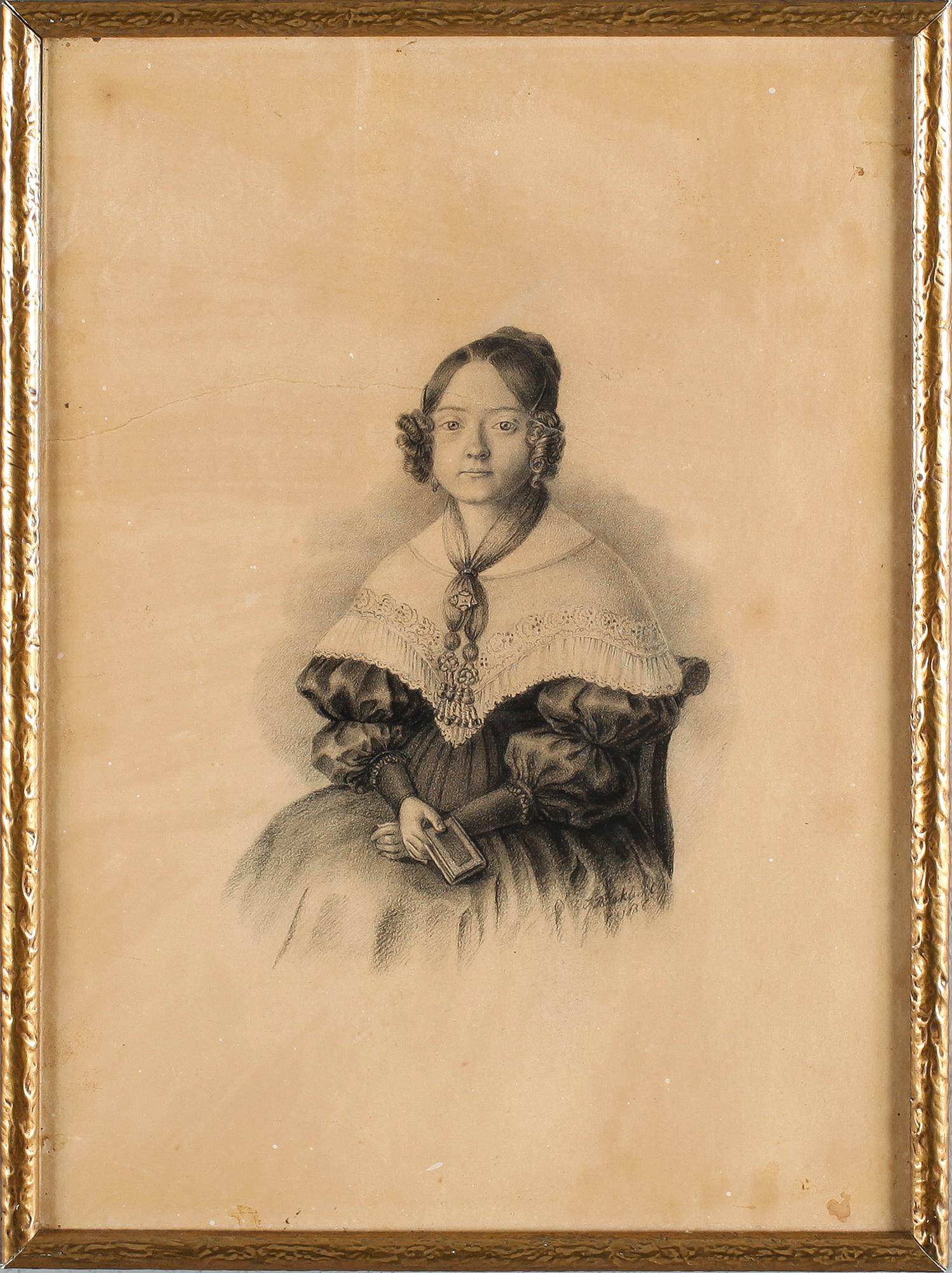 JOHAN CHRISTOFFER BOKLUND, 2 st, blyertsteckningar, signerade och daterade 1838.