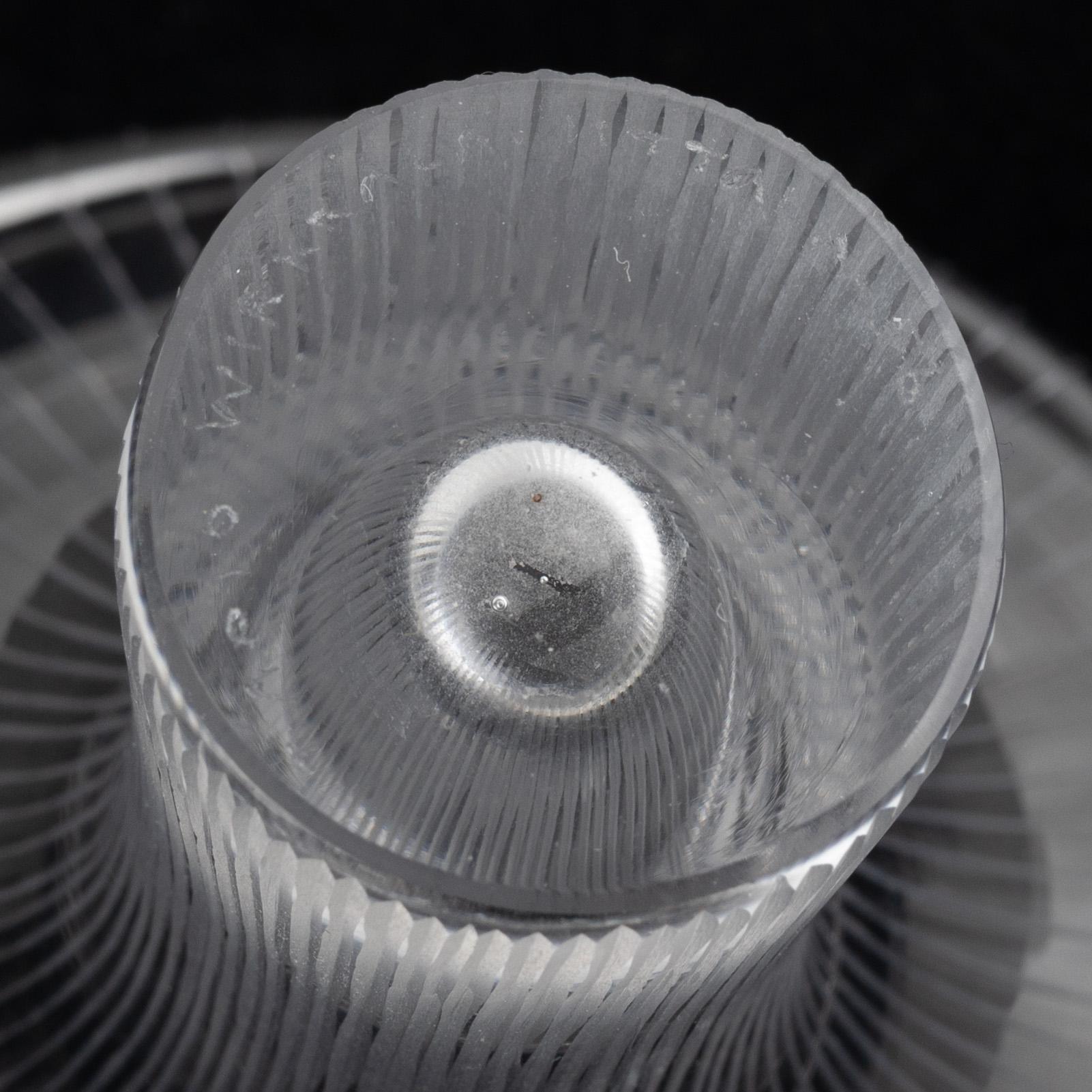 Tapio Wirkkala, two glass bowls and a 'Kantarelli' vase, Iittala, Finland.