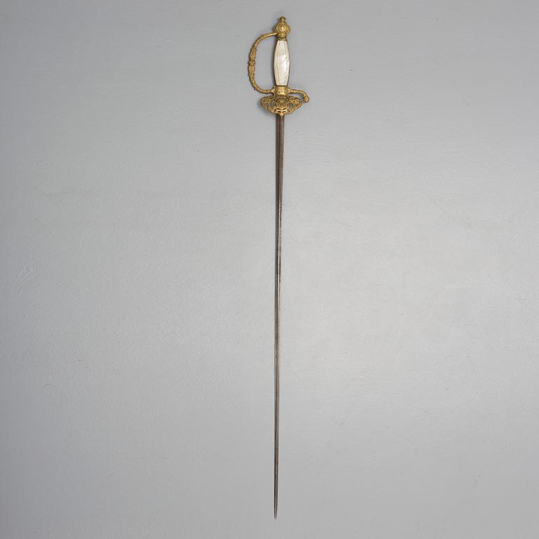 A late 19th century Belgian smallsword.