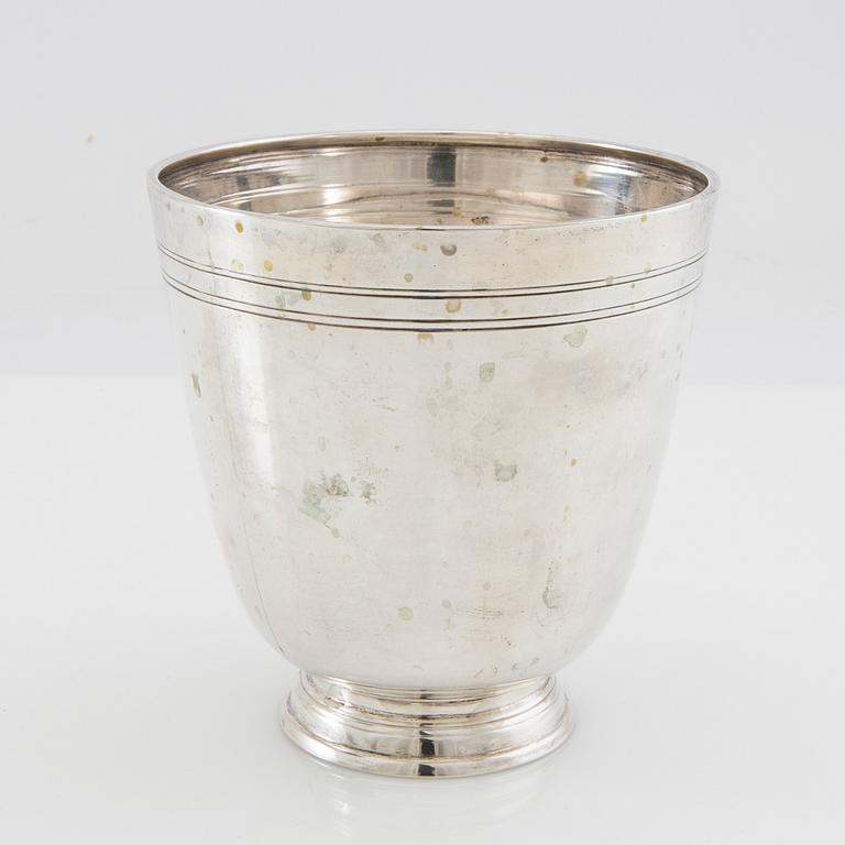 WA Bohlin vas/skål silver Stockholm 1931.
