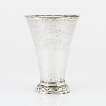 Bägare, silver, Erik Lemon, Uppsala, 1767.