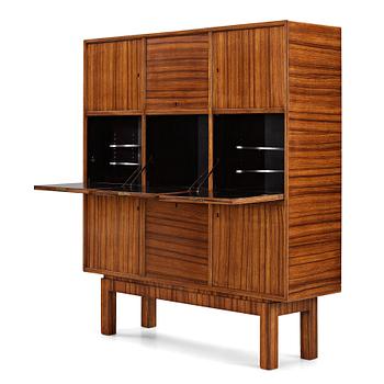 322. Erik Lund, a zebrano venereed cabinet, Georg Ryman Snickeriverkstäder for the 1930 Stockholm Exhibition.