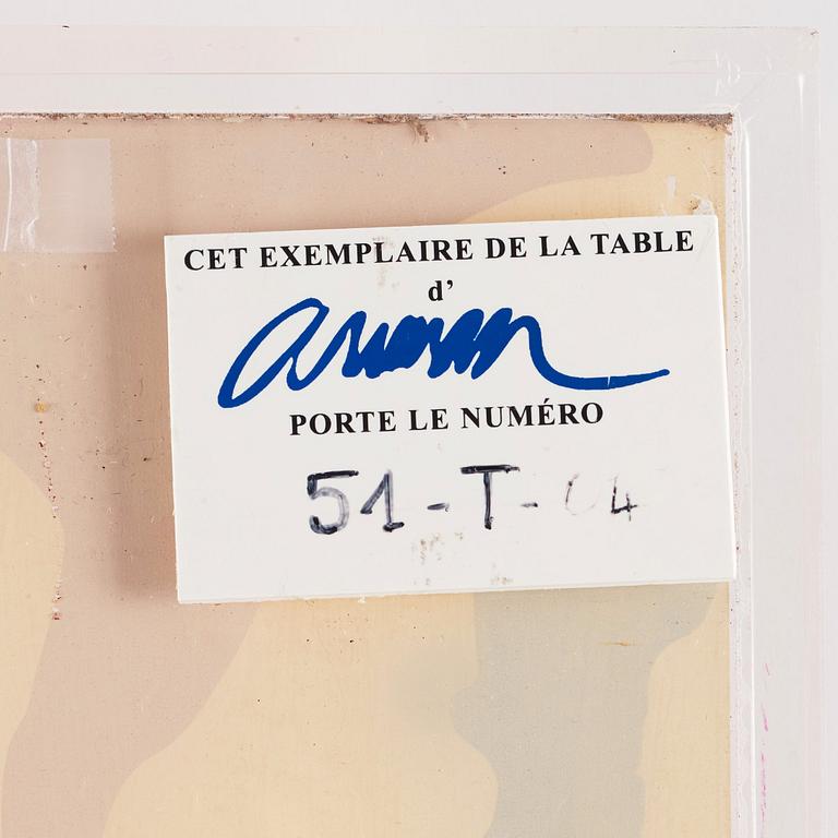 Arman (Armand Pierre Fernandez), TOGO, table.